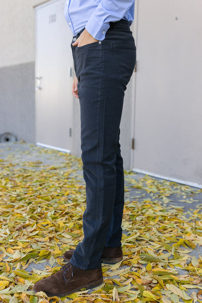 Faherty Stretch Terry 5-Pocket Pants, Onyx