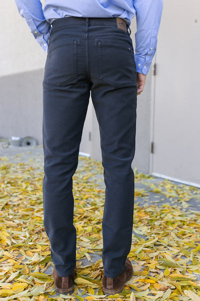 Faherty Stretch Terry 5-Pocket Pants, Onyx