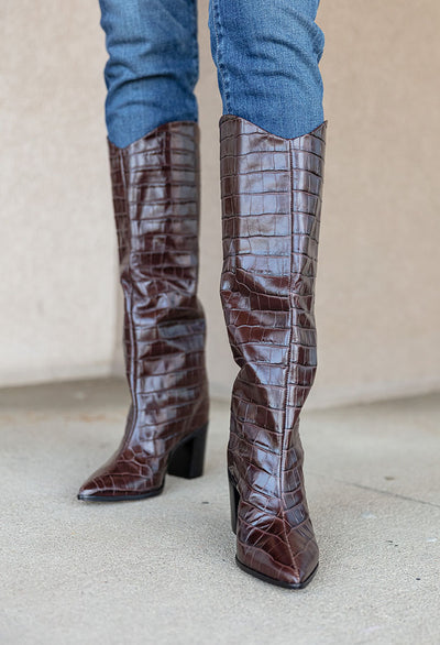Schutz Analeah Chocolate Boot