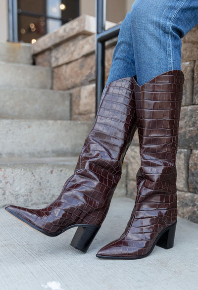 Schutz Analeah Chocolate Boot