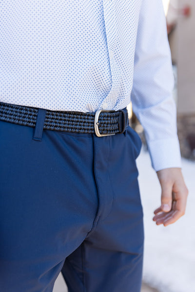 Mens Braided Leather Belt (size 28/30 waist)