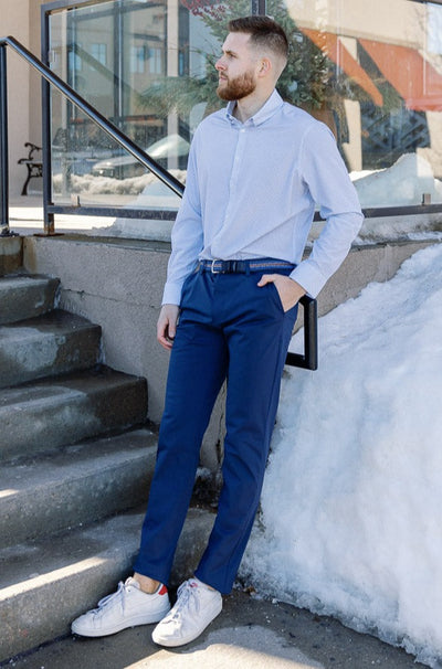 Rhone Slim Fit Commuter Pant (33" length), Navy