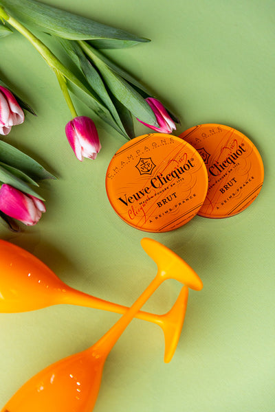 .Pop The Bubbly Coasters, Set of 4