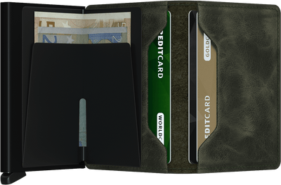 Secrid Slimwallet Vintage, Olive/Black