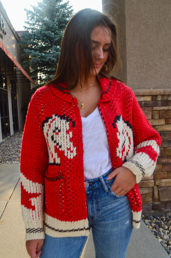 .Lexington Zip Front Chunky Cardigan