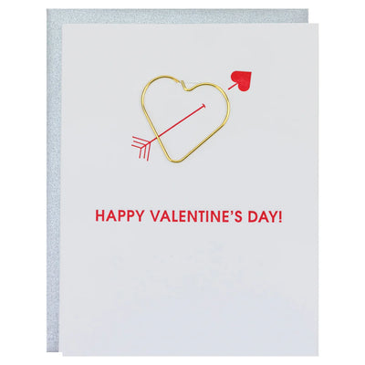 Paperclip Greeting Card, Happy Valentine's Day