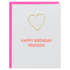 Paperclip Greeting Card, Happy Birthday Friend