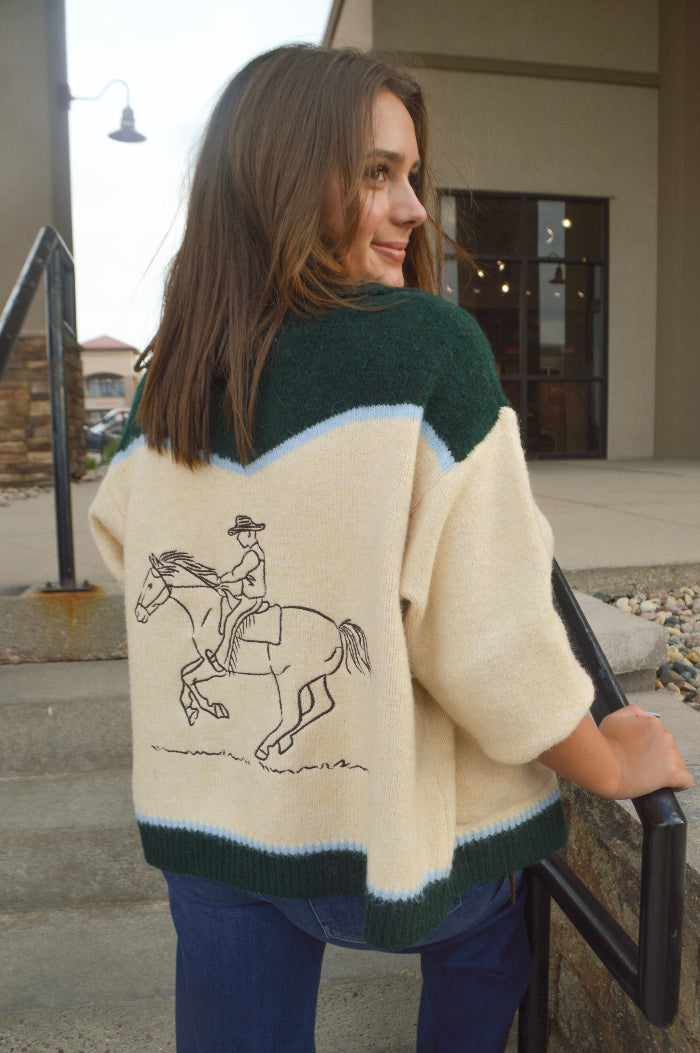 Montana Zip Front Rodeo Cardigan