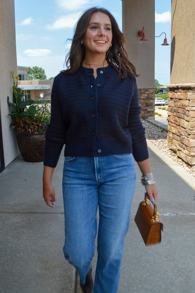 Tatum Striped Cardigan