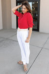 Rails Ellis Gauze Top, Cherry