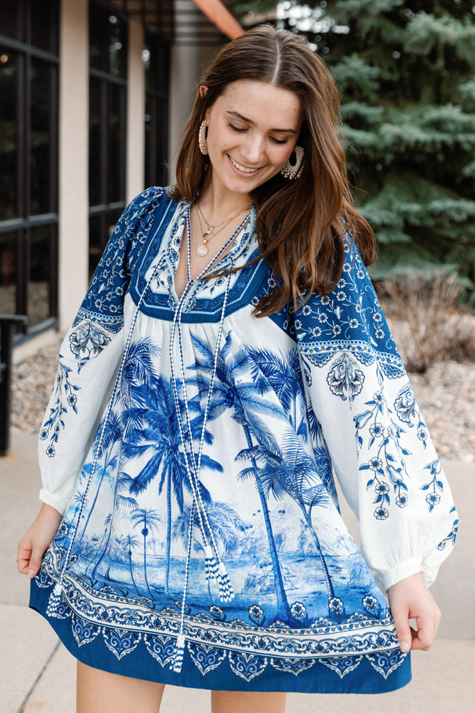 Farm Rio Palm Tree Dress Farm Rio Palm Tree Dress