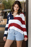 All American Chunky Henley Sweater