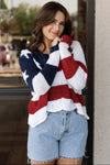 All American Chunky Henley Sweater