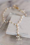 .Designer Pearl Lariat Chain