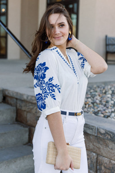 Bettina Embroidered Top