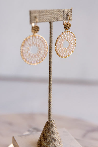.Paris Earrings, Sand