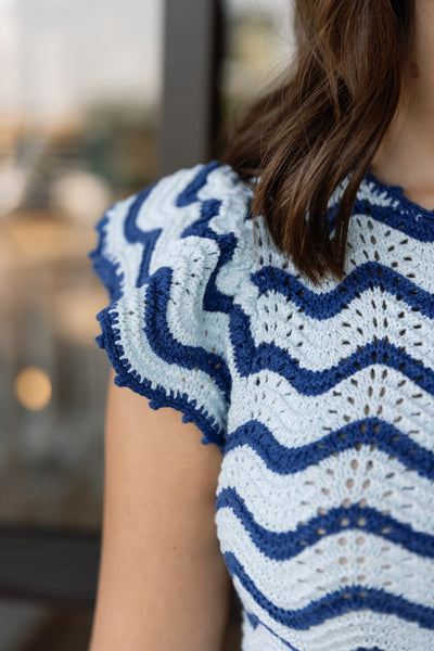 Rails Coen Crochet Knit Sweater
