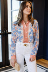 PRE-ORDER APRIL Petra Block Print Button Down