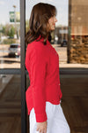 Rails Ellis Gauze Top, Cherry