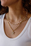 Designer Paperclip & Pearl Chain W/ Charm