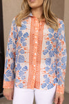 PRE-ORDER APRIL Petra Block Print Button Down