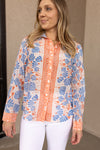 PRE-ORDER APRIL Petra Block Print Button Down