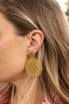 .Mini Estelle Earrings, Gold