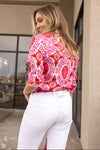 Malia Printed Button Down