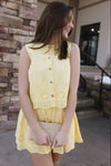 Lala Eyelet Top, Lemon