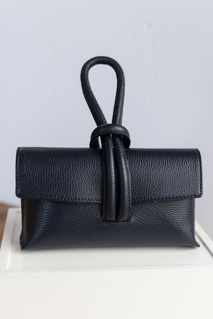 Luca Wristlet Hand Bag, Navy