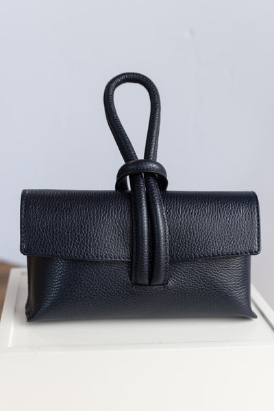 Luca Wristlet Hand Bag, Navy