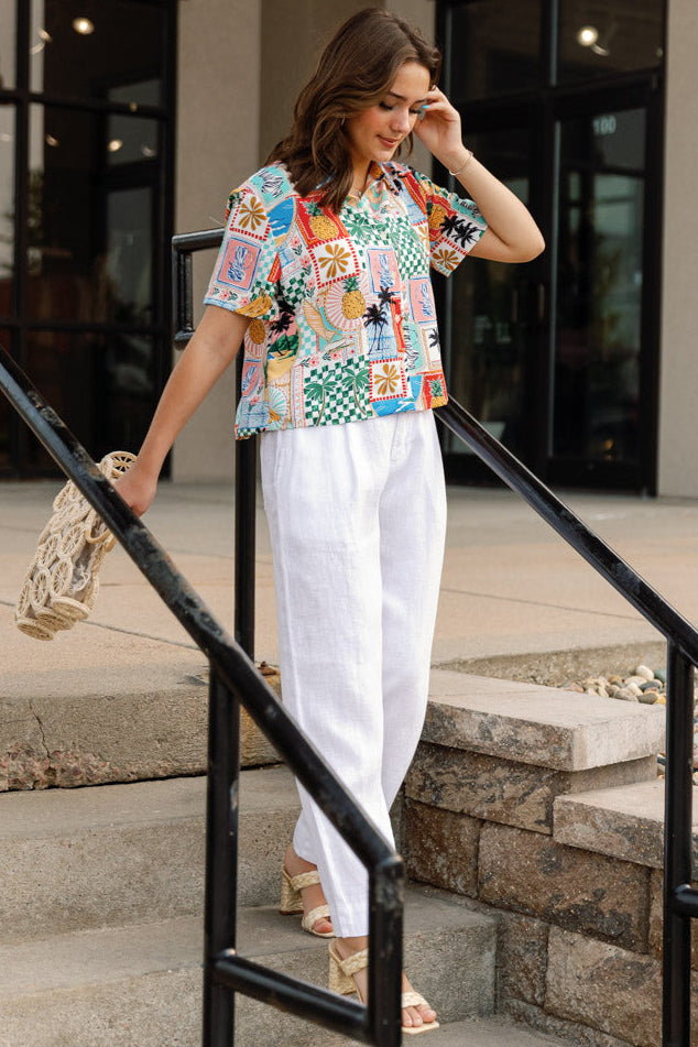 Soleil Printed Top