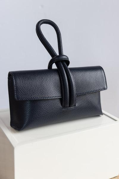 Luca Wristlet Hand Bag, Navy