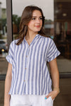 Addison Striped Button Down