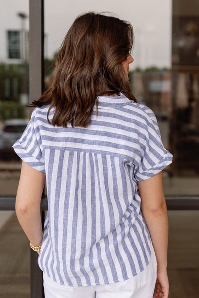 Addison Striped Button Down