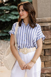 Addison Striped Button Down