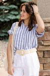 Addison Striped Button Down