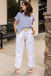 Addison Striped Button Down