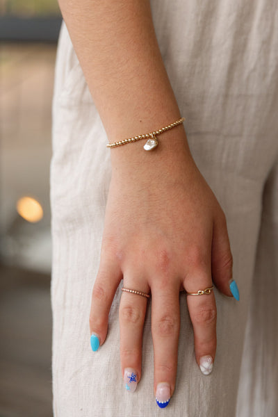 Coastal Pearl Gold Filled Bubble Bracelet