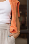 Capri Fold-Over Waist Linen Palazzo Pants