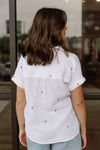 Star Spangled Cotton Gauze Button Down