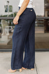 Morgan Linen Pinstripe Trouser