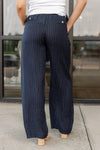 Morgan Linen Pinstripe Trouser