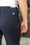 Morgan Linen Pinstripe Trouser