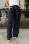 Morgan Linen Pinstripe Trouser
