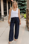 Morgan Linen Pinstripe Trouser