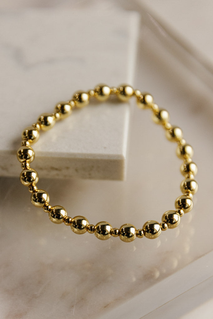 Nia Beaded Bracelet, Gold