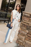 Rag & Bone Featherweight Logan Jeans in Bleach Stripe