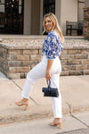Luca Wristlet Hand Bag, Navy