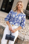 Luca Wristlet Hand Bag, Navy